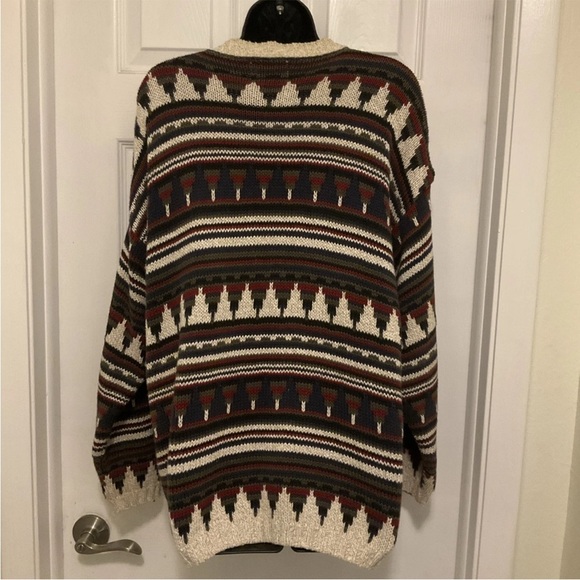 WOOLRICH Rugged Outdoor‎ Wear Cardigan/Sweater Southwestern Design Size M - Picture 2 of 8